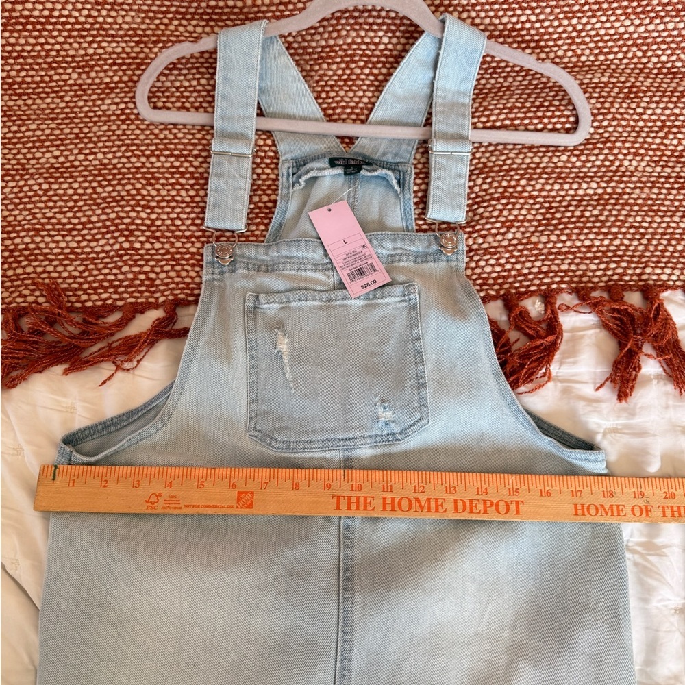 Light Blue Denim Overall dress - Picture 6 of 7